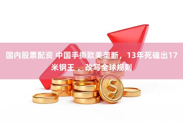 国内股票配资 中国手撕欧美垄断，13年死磕出17米钢王 ，改写全球规则